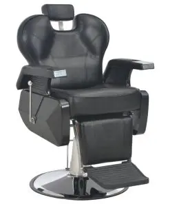 vidaXL Barber Chair Black 72x68x98 cm Faux Leather