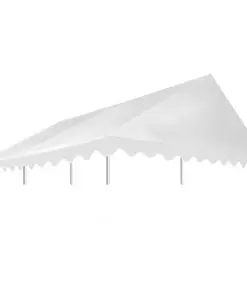 vidaXL Gazebo Top Cover PVC 500 g/m² 3×4 m White