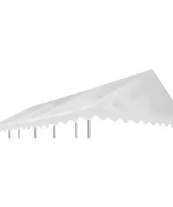 vidaXL Gazebo Top Cover PVC 500 g/m² 6×4 m White