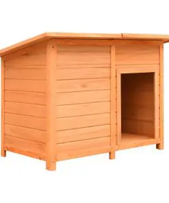 vidaXL Dog Cage Solid Pine & Fir Wood 120x77x86 cm