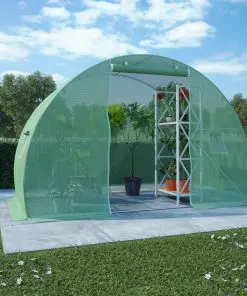 vidaXL Greenhouse with Steel Foundation 4.5m² 300x150x200 cm