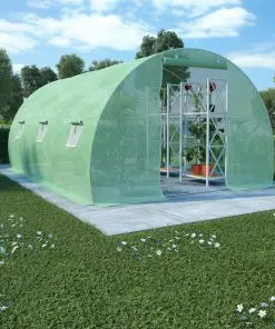 vidaXL Greenhouse with Steel Foundation 13.5m² 450x300x200 cm