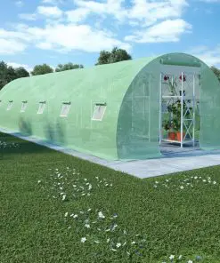 vidaXL Greenhouse with Steel Foundation 27m² 900x300x200 cm