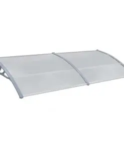 vidaXL Door Canopy Grey 200×100 cm PC