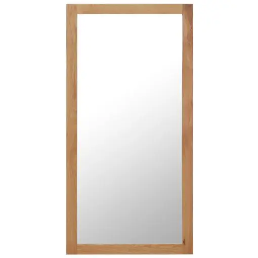 vidaXL Mirror 60×120 cm Solid Oak Wood