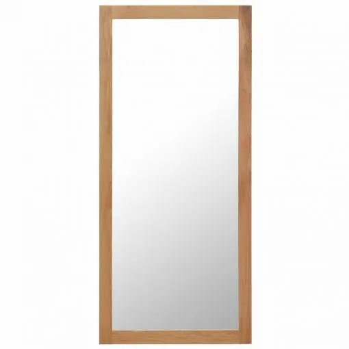vidaXL Mirror 50×140 cm Solid Oak Wood