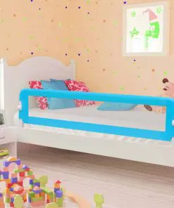 vidaXL Toddler Safety Bed Rail Blue 180×42 cm Polyester