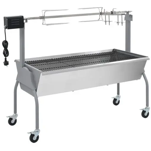 vidaXL Roasting Barbecue with Spit and Electric Engine