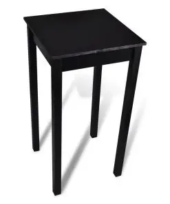 vidaXL Bar Table MDF Black 55x55x107 cm