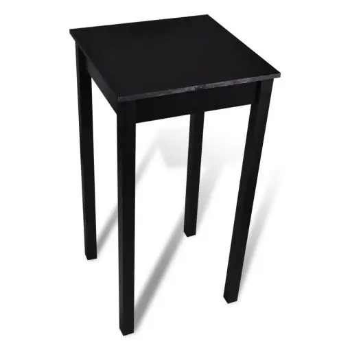 vidaXL Bar Table MDF Black 55x55x107 cm