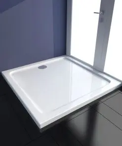 vidaXL Square ABS Shower Base Tray 90 x 90 cm