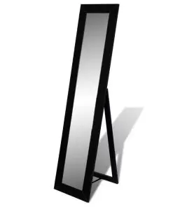 Free Standing Mirror Full Length Black