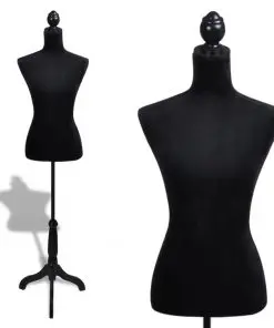 Ladies Bust Display Black Female Mannequin Female Dress Form
