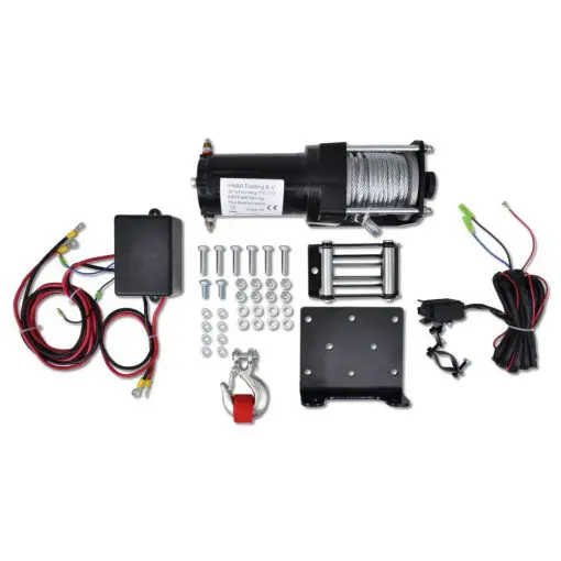 Electric Winch 1360 KG with Plate Roller Fairlead