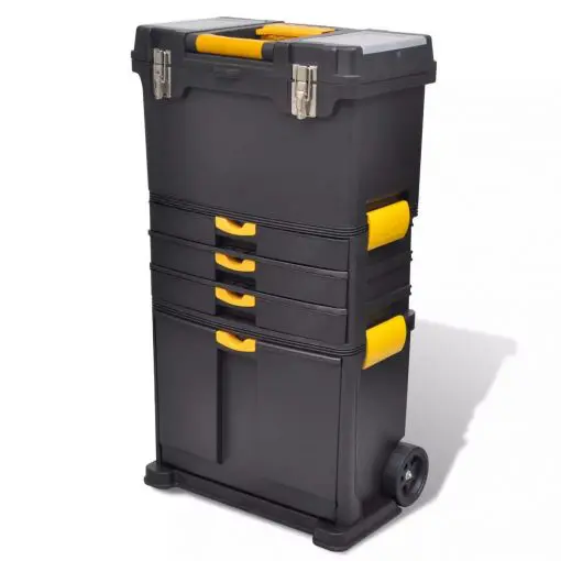vidaXL Tool Case Chest Tool Trolley Portable