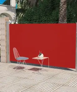 Patio Terrace Side Awning 160 x 300 cm Red