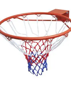vidaXL Basketball Goal Hoop Set Rim with Net Orange