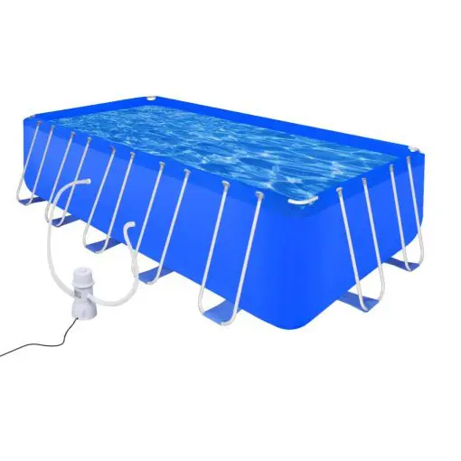 vidaXL Swimming Pool with Pump Steel 540 x 270 x 122 cm