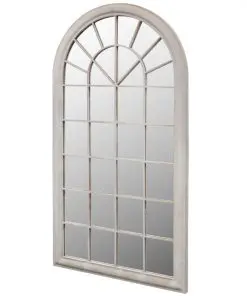 vidaXL Rustic Arch Garden Mirror 60x116cm for Both Indoor and Outdoor Use