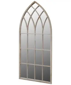 vidaXL Gothic Arch Garden Mirror 50 x 115 cm for Both Indoor and Outdoor Use