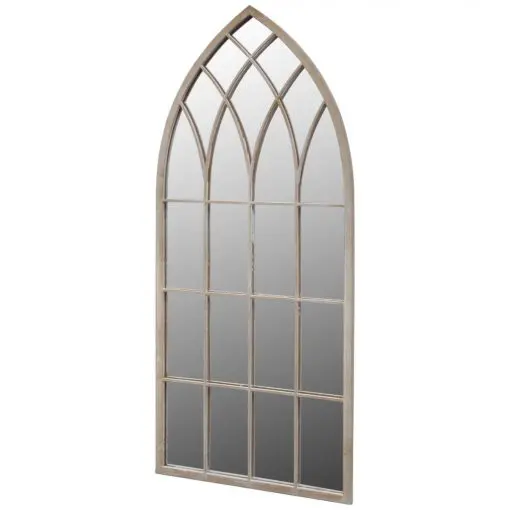 vidaXL Gothic Arch Garden Mirror 50 x 115 cm for Both Indoor and Outdoor Use