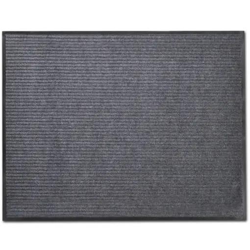 Grey PVC Door Mat 90 x 120 cm