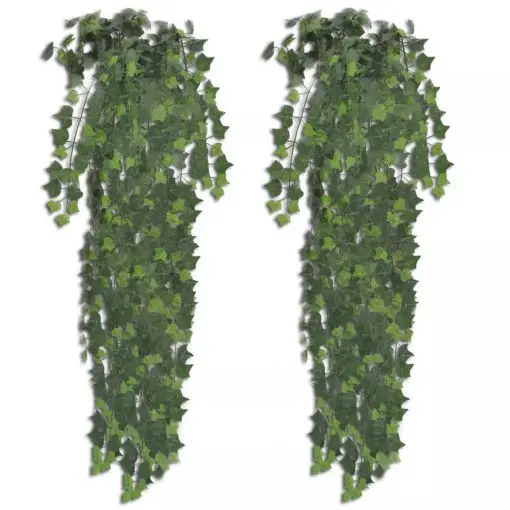 vidaXL Artificial Ivy Bush 2 pcs 90 cm Green