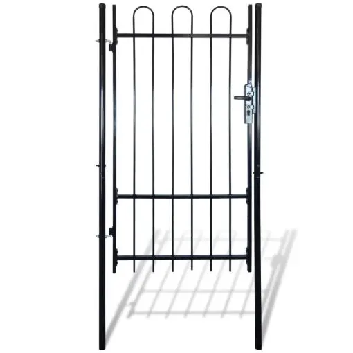 Fence Gate with Hoop Top 100 x 175 cm
