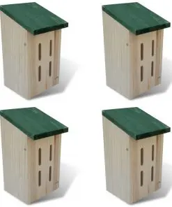 Butterfly House 14x15x22 cm Set of 4