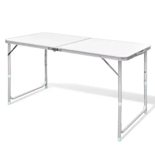 vidaXL Foldable Camping Table Aluminium 120 x 60 cm