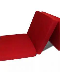 vidaXL Trifold Foam Mattress 190 x 70 x 9 cm Red