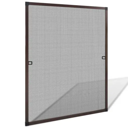 vidaXL Insect Screen for Windows 80 x 100 cm Brown