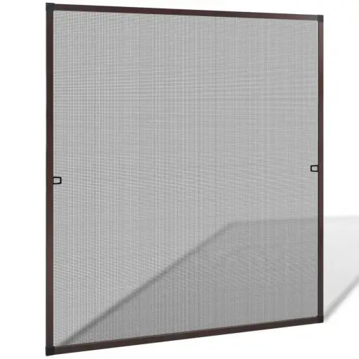 Brown Insect Screen for Windows 120 x 140 cm