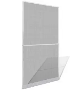 White Hinged Insect Screen for Doors 120 x 240 cm