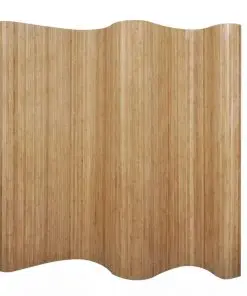 vidaXL Room Divider Bamboo Natural 250×195 cm