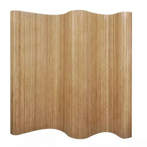 vidaXL Room Divider Bamboo Natural 250×195 cm