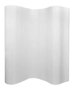 vidaXL Room Divider Bamboo White 250×195 cm