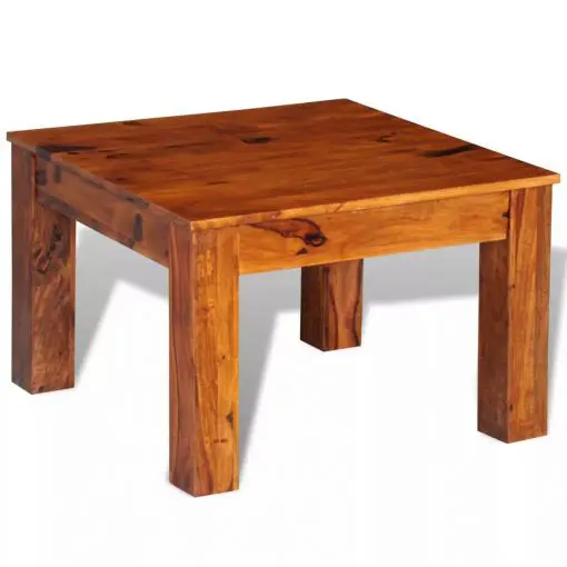 vidaXL Coffee Table Solid Sheesham Wood 60x60x40 cm