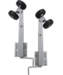 vidaXL Boat Trailer Double Roller Bow Support Set of 2 59-84 cm