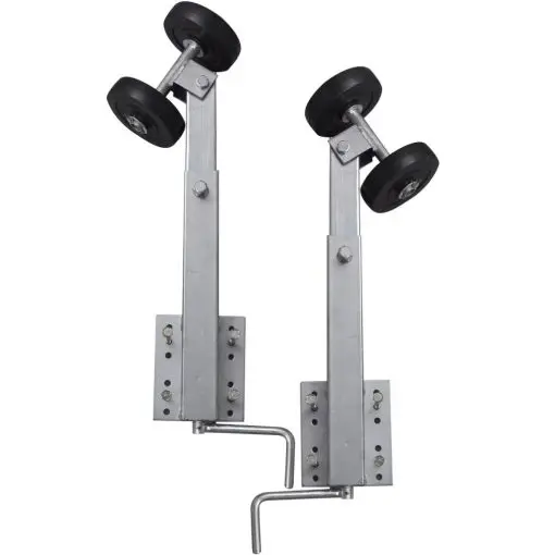 vidaXL Boat Trailer Double Roller Bow Support Set of 2 59-84 cm