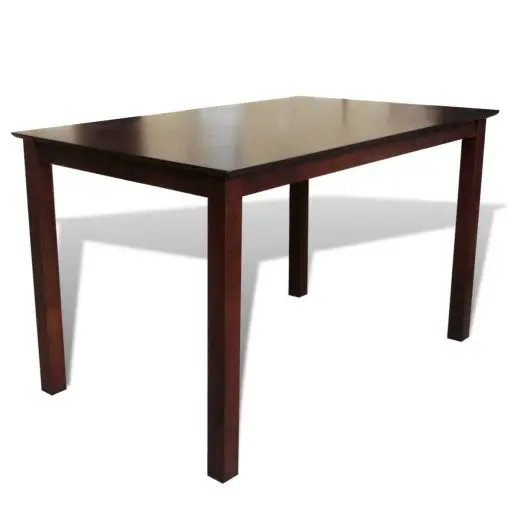 vidaXL Dining Table 110 cm Solid Wood Brown