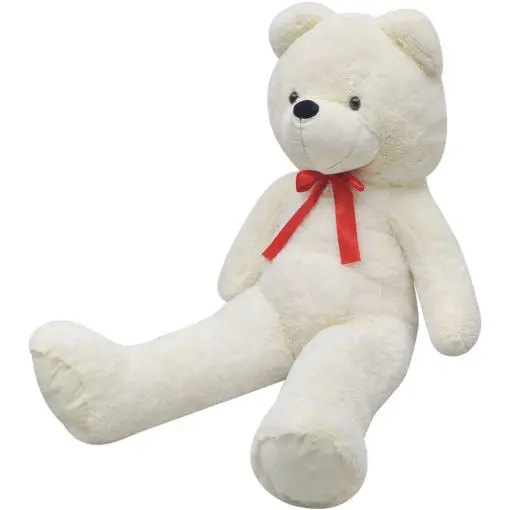 XXL Soft Plush Teddy Bear Toy White 175 cm