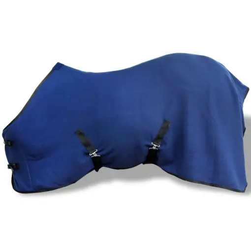 vidaXL Fleece Rug with Surcingles 105 cm Blue