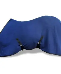 vidaXL Fleece Rug with Surcingles 125 cm Blue