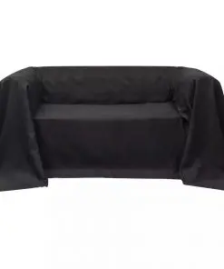 vidaXL Micro-suede Couch Slipcover Anthracite 270 x 350 cm