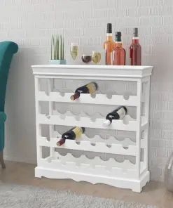 vidaXL Wine Cabinet “Abreu” White
