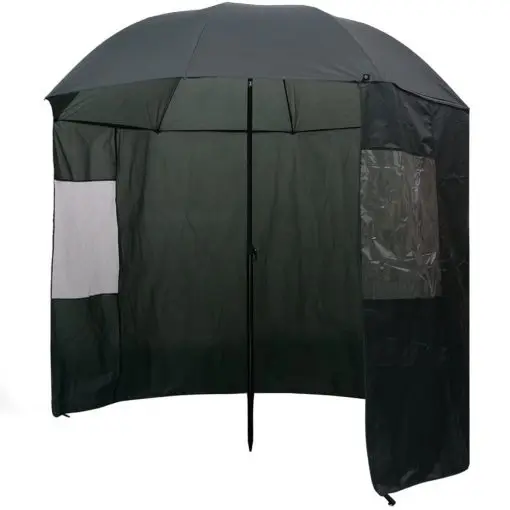 vidaXL Fishing Umbrella Green 240×210 cm