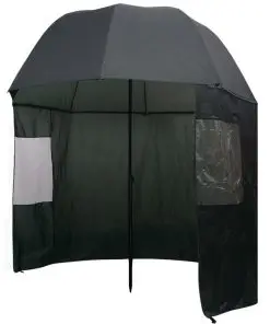 vidaXL Fishing Umbrella Green 300×240 cm