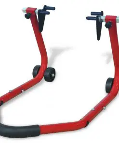 vidaXL Motorcycle Front Stand Red