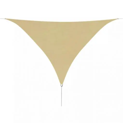 vidaXL Sunshade Sail Oxford Fabric Triangular 3.6×3.6×3.6 m Beige